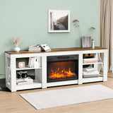 23" Electric Fireplace Insert, 1400W Wall Recessed Fireplace Heater with 7 Flame Settings, Remote 16339142