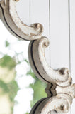 30" x 23.5" Artistic White Diamond Scrollwork Mirror, Home Accent Mirror for Living Room, Entryway, W2078124361
