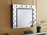 Noralie Mirrored & Faux Diamonds Accent Mirror B2726P448750