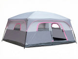 6 Person Outdoor Camping Tent, Waterproof Windproof Easy Setup, Double Layer Family Camping Tent 59606108
