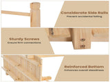 5 Feet Wooden Garden Bridge - 100% Fir Wood Construction, Easy Assembly with Hardware, Ideal for 00678135