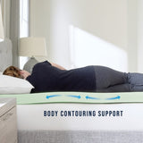 3-Inch Green Tea Infused Memory Foam Mattress Topper - California King B123P303583