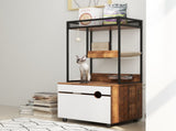 Cat Litter Box Enclosures with Cat Tree Tower, Cat Furniture ,Cat Cabinet W1687106558