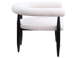 Notting Cream Boucle Upholstered Dining Arm Chair B062P299819