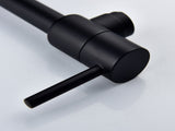 Brass Folding Faucet 1/2NPT Wall Mount Kitchen Faucet Two Handles Cold Water Tap Black 99606857