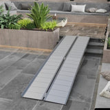 10' wheelchair ramp Portable folding ramp silver 92415508