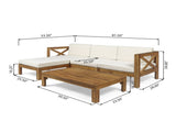 ALCOVE LSHAPE SOFA SET, BEIGE 63714.00BGE