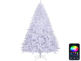 8 FT Pre-lit Artificial Christmas Tree, APP Controlled Xmas Tree Hinged Branches with 500 RGB Lights 10460984