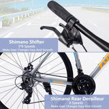 24 Speed Hybrid bike Disc Brake 700C Road Bike For men women's City Bicycle W1019112677