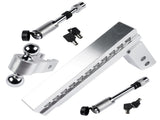 Adjustable 10" Drop / Rise Trailer Hitch for 2" Receiver 2" &2-5/16" Chrome Ball Aluminum 61909339
