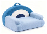 Kids Armchair Toddler Reading Sofa, Full Compression, Teddy Velvet Cute Rainbow Pattern Kids Sofa 51224926