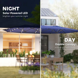 Outdoor beach umbrella/Double-Sided Sun Umbrella 19710224