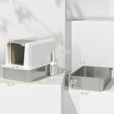 ZNTS Cat Litter Box、Cat Litter Box Enclosure 77756697