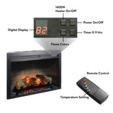 28 inch Electric Fireplace Insert, multicolored flames 42344384