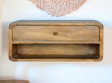Artisan Furniture Solid Wood Floating Curve Open Slot nightstand B182P280767