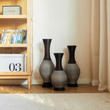 Desktop Vase, Brown Decorative Floor Vase, Classic and Neat Floor Vase, High Independent Flower W2796P261479