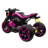 ZNTS 12V Three-wheel Ride On Motorcycle, Kids Electric Motorbike with Horns, LED Lights, Gift for Kids W2181P196001