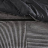 7 Piece Micro Corduroy Comforter Set Grey King B035P266662