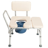 Multifunctional Aluminum Elder People Disabled People Pregnant Women Commode Chair Bath Chair Creamy 71545631