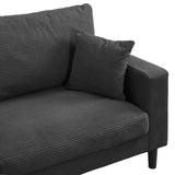 74" High Resilience three seater Sofa, Wooden Frame 3 Seat Sofa, Comfy,Modern Upholstered W2297P264467