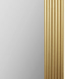 Rounded Rectangle Fluted Wall Mirror Gold See below B035P266695