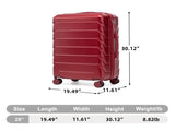 28" Large Suitcase, ABS Hardshell, Upgraded Crack-Resistant Iron Handle, Combination Lock, 360&deg W2787P536185