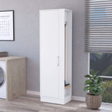 Nampa Storage Cabinet, Single Door, Broom Hangers ,White B128P148760
