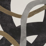 Gold Foil Abstract 2-piece Framed Canvas Wall Art Set B03598857