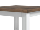 24 inch Side Table, No Assembly Required, Jasmine Whitewash and Barnwood Finish B108131543