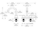 2 Handles Bathroom Sink Faucet, Oil Rubbed Bronze Centerset RV Bathroom Faucets for 2/3 HoleUnable 81955127