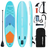 ZNTS inQracer 11'/10'6" Inflatable Stand Up Paddle Board with Free Premium SUP Accessories & Backpack W969P229851