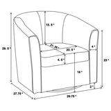 Red Swivel Armchair B062P145688