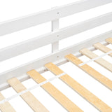 ZNTS Twin Size High Loft Bed with Ladder landing Platform, Ladders, Guardrails,White W504119725