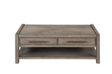 50 inch Coffee Table, No Assembly Required, White Oak Finish B108P163864