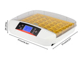 42-Egg Practical Fully Automatic Poultry Incubator with Egg Candler US Standard 08717076