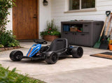 Kids Electric Drift Go Kart 24V, Dual Motor Soft Start Ride-On Kart with PU Wheels,Blue 92293222