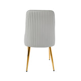 Modern Pu Sponge-Filled Dining Chair, Solid Wood Metal Legs, Suitable for Restaurants, Living Rooms W1535P227672