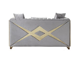 Velencia Modern Style Sofa made with wood in Silver B009139136