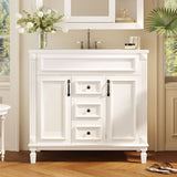 ZNTS 36'' Bathroom Vanity with Top Sink, Modern Bathroom Storage Cabinet with 2 Soft Closing Doors and 2 18941742