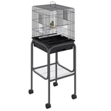 Bird Cage Starter Kit with Detachable Rolling Stand 34666115