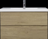 36" Floating Bathroom Vanity with Sink, Modern Wall-Mounted Bathroom Storage Vanity Cabinet with W1573P152698