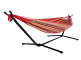 Portable Outdoor Polyester Hammock Set Red 10453484
