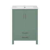 24'' Bathroom Vanity with Ceramic Sink Combo, Modern Freestanding Storae Cabinet with Silver N710P228364F