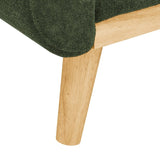 67.7" Wide Mid-Century Modern Upholstered Tufted Loveseat Sofa With Wooden Legs B343P339291