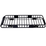 Rooftop Cargo Carrier Basket Motoring Roof Rack,Top Mount Roof Rack 64" black steel W46540104