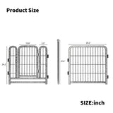 ZNTS Dog Playpen 8 Panels 24" Height Heavy Duty Dog Fence Puppy Pen for Large Medium Small Dogs Indoor W578P187932