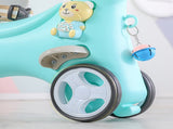 Rocking Horse Toddlers, Balance Bike Ride On Toys with Push Handle, Backrest and Balance Board W509107492