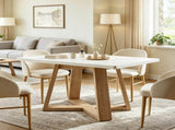 Modern 47 Inch Rectangular Dining Table, Kitchen Dinner Table Seats 4 02220564