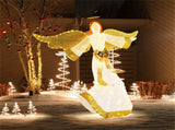5.2 ft Christmas Pre-Lit Angel with Halo, Christmas Decorations 05994455