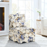 Flannel single dining chair with soft seat cushion and backrest, no armrests, matching pillow can be W487P221666